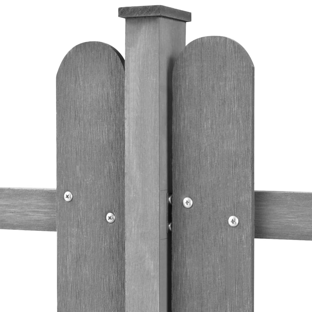 Lattenzaun Mit Pfosten 3 Stk. Wpc