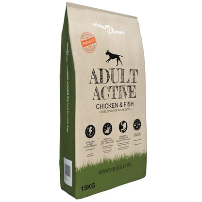 Trockenfutter Für Hunde Adult Active Chicken & Fish