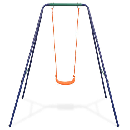 2-In-1 Einzelschaukel Und Babyschaukel Orange Artisan-Eiche