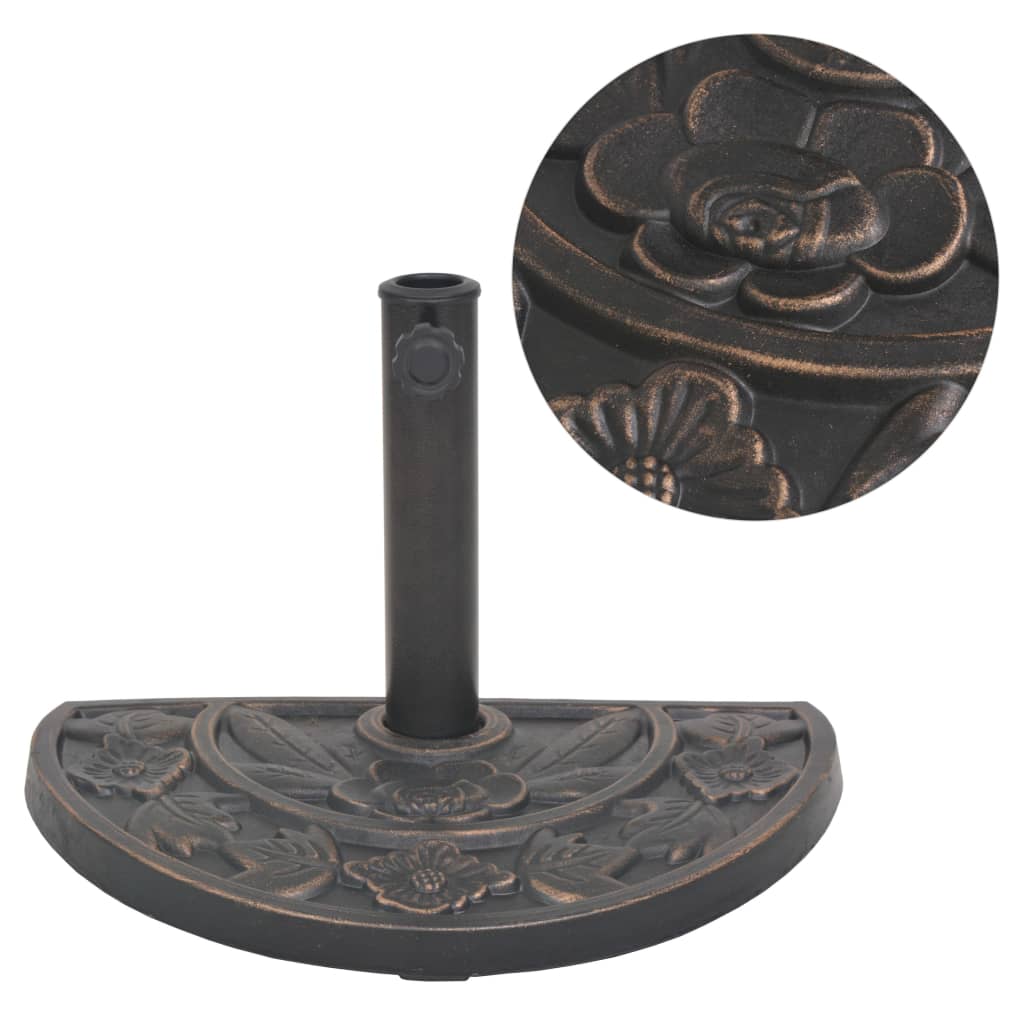 Sonnenschirmständer Harz Bronze 9 Kg