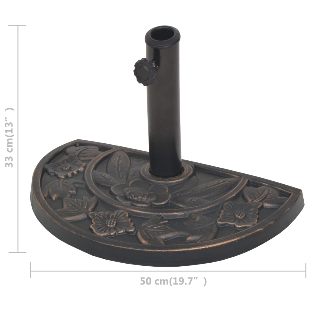 Sonnenschirmständer Harz Bronze 9 Kg