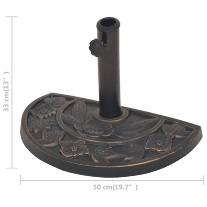 Sonnenschirmständer Harz Bronze 9 Kg