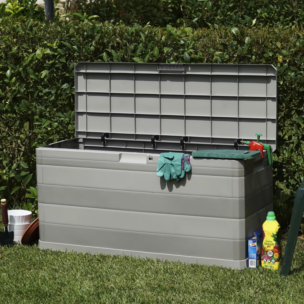 Gartenbox Grau 117×45×56 Cm