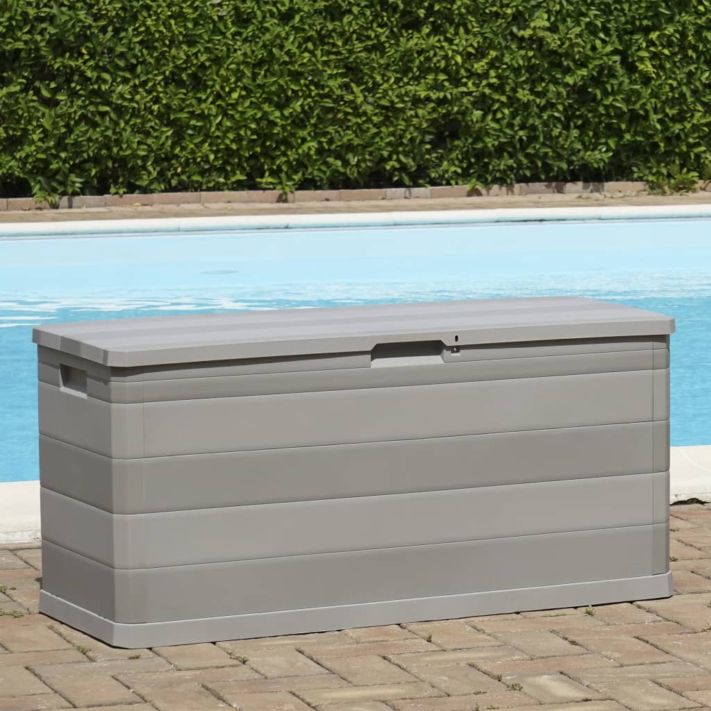 Gartenbox Grau 117×45×56 Cm