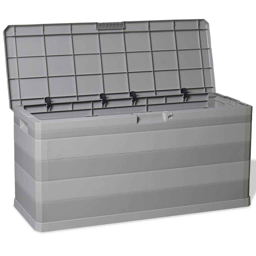 Gartenbox Grau 117×45×56 Cm