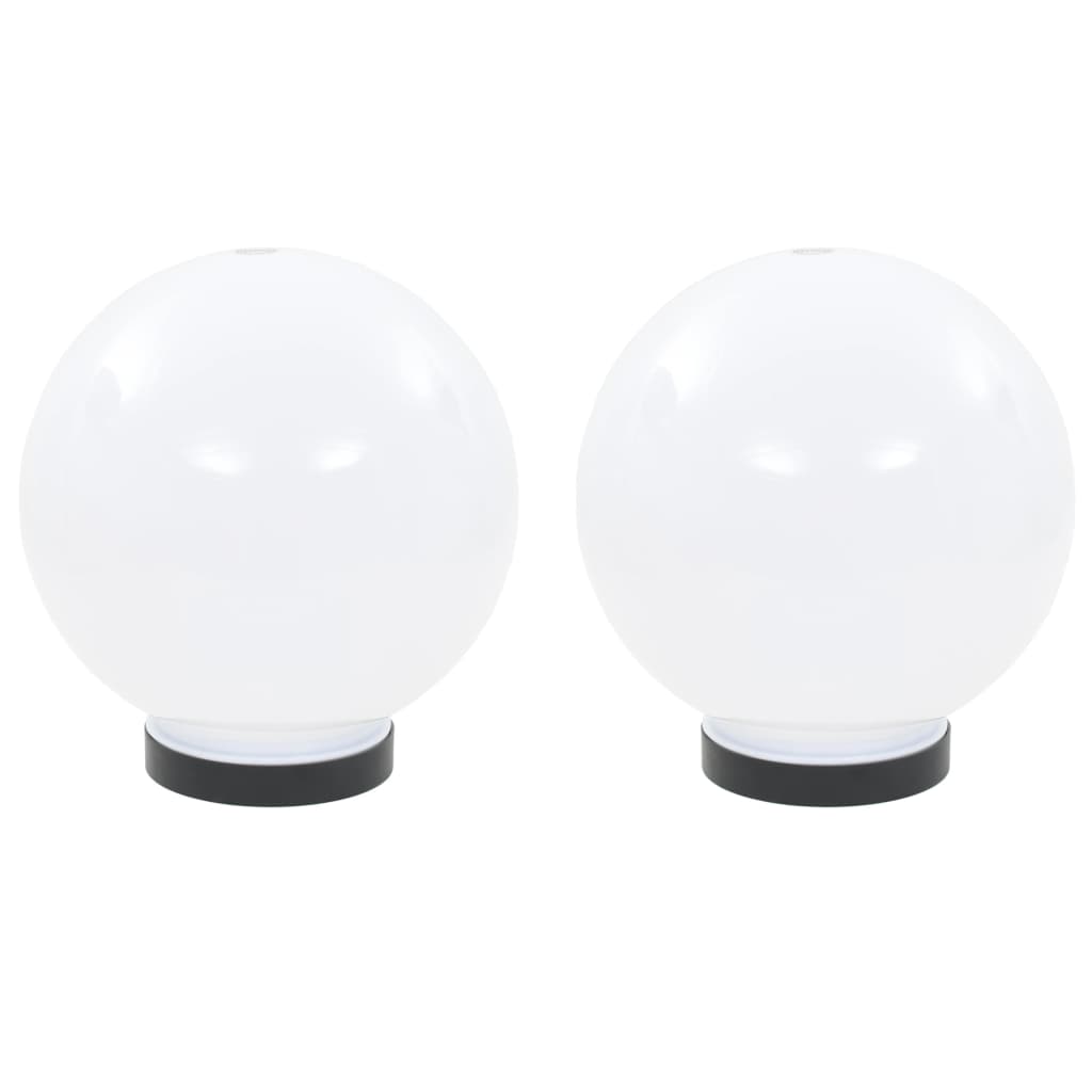 Led-Gartenleuchten 2 Stk. Kugelförmig Pmma