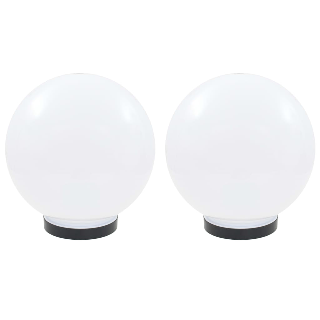 Led-Gartenleuchten 2 Stk. Kugelförmig Pmma