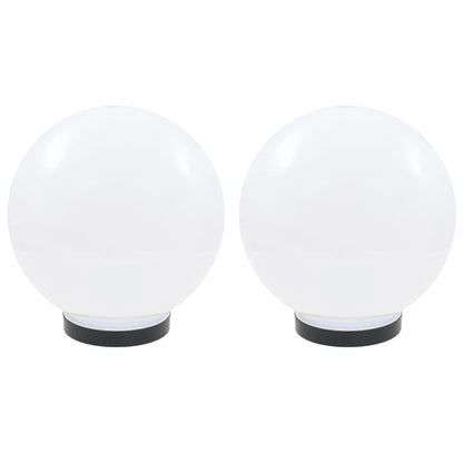 Led-Gartenleuchten 2 Stk. Kugelförmig Pmma