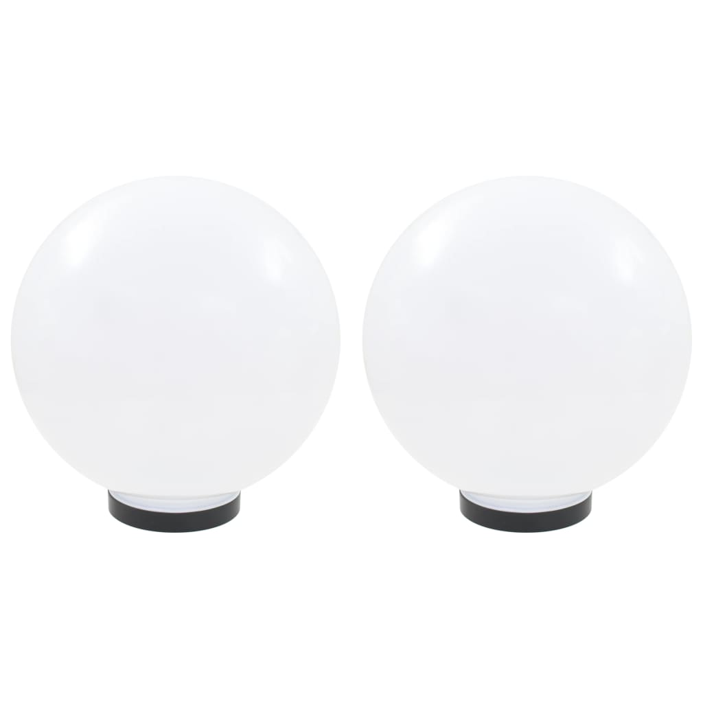 Led-Gartenleuchten 2 Stk. Kugelförmig Pmma