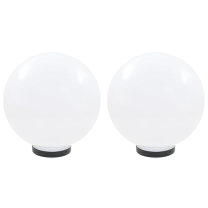 Led-Gartenleuchten 2 Stk. Kugelförmig Pmma