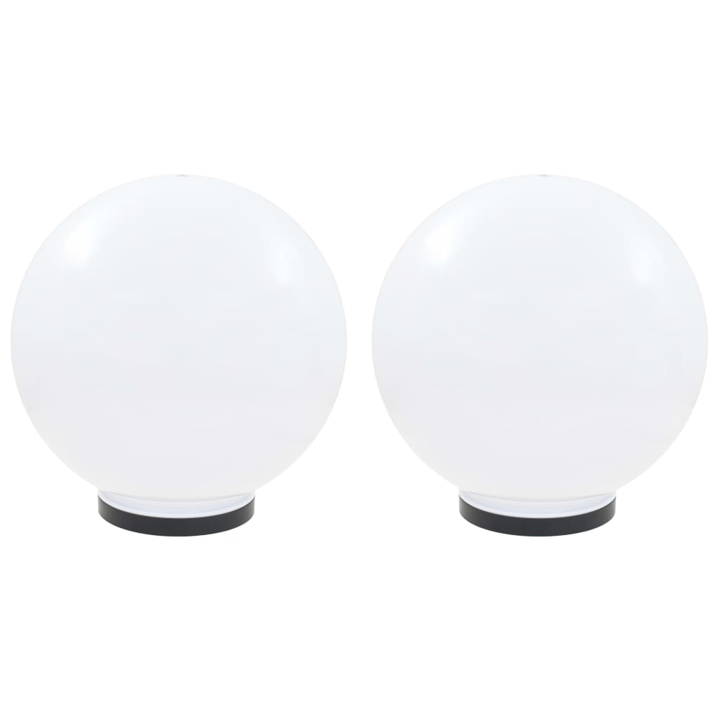 Led-Gartenleuchten 2 Stk. Kugelförmig Pmma