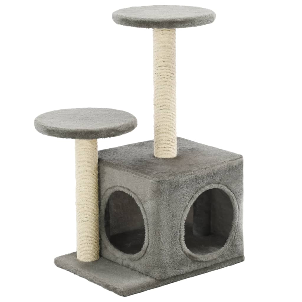 Katzenbaum Mit Sisal-Kratzsäulen 60 Cm