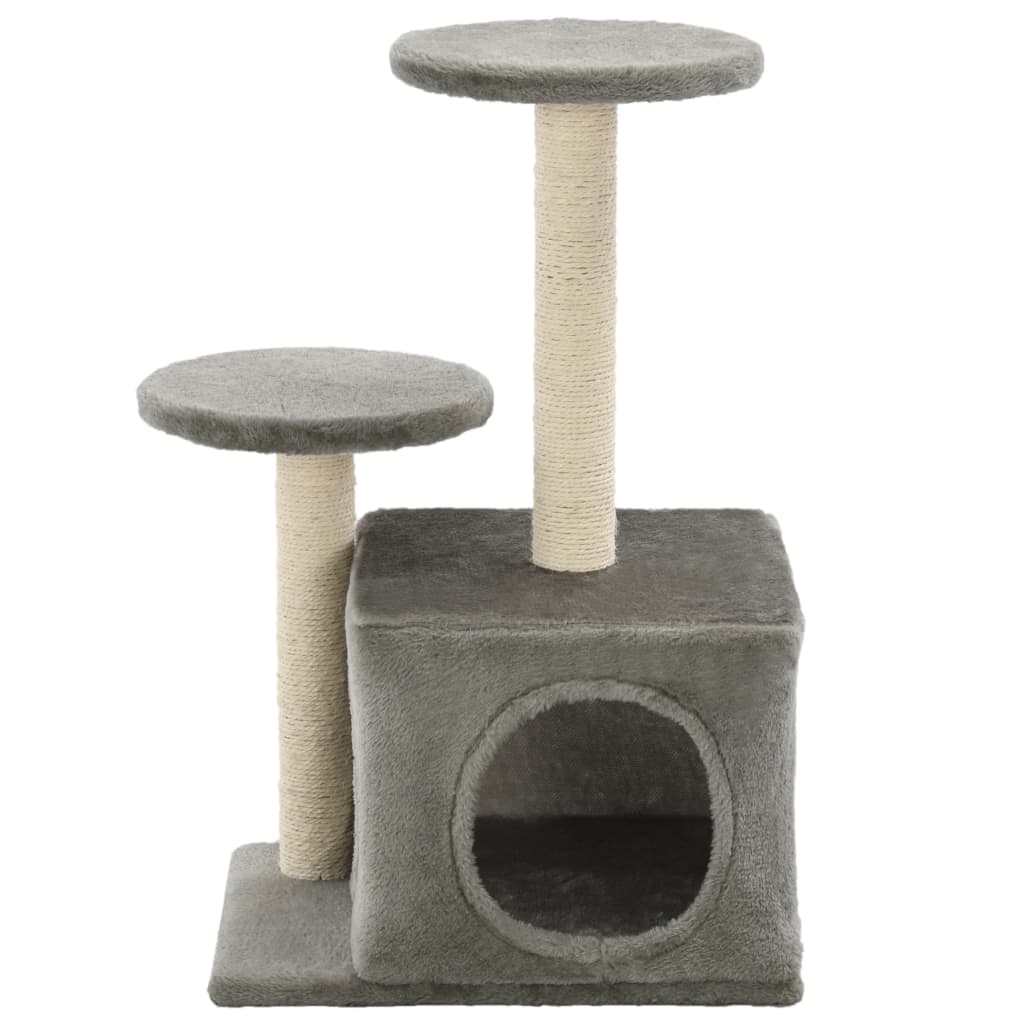 Katzenbaum Mit Sisal-Kratzsäulen 60 Cm