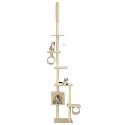Katzenbaum Mit Sisal-Kratzsäulen 260 Cm