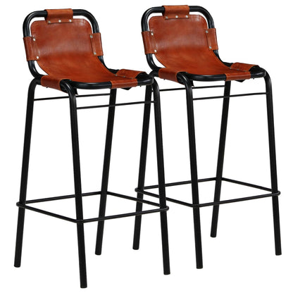 Bar-Set 3-Tlg. Altholz Massiv Und Echtes Ziegenleder
