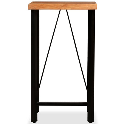 3-Tlg. Bar-Set Massivholz Akazie Und Altholz