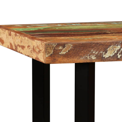 5-Tlg. Bar-Set Altholz Massiv, Echtleder Und Canvas