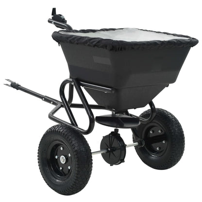 Handstreuwagen Salzstreuer Zum Ziehen Pvc Stahl 125X74X79Cm 45L