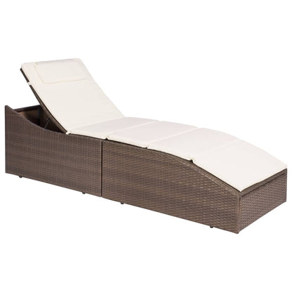 Sonnenliege Mit Auflage Poly Rattan
