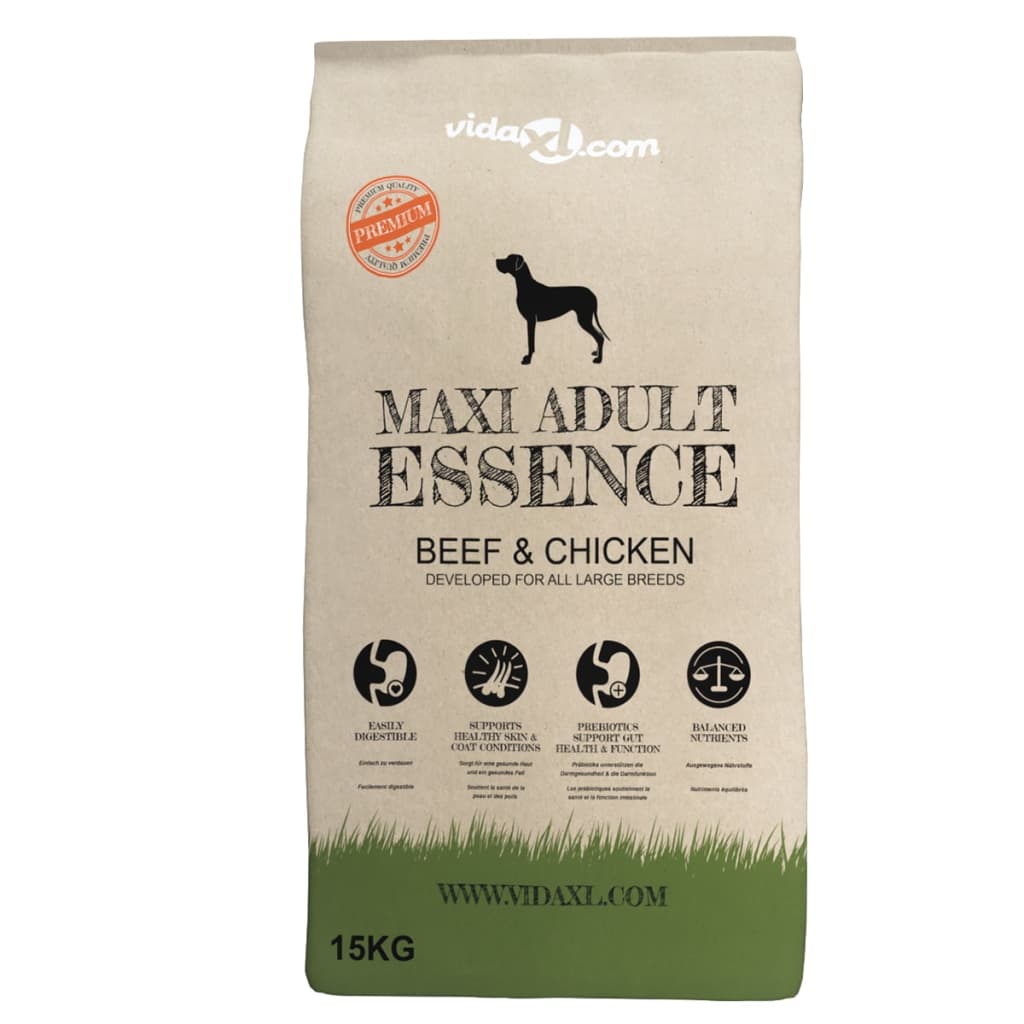 Trockenfutter Hunde Maxi Adult Essence Beef&Chicken 2 Stk