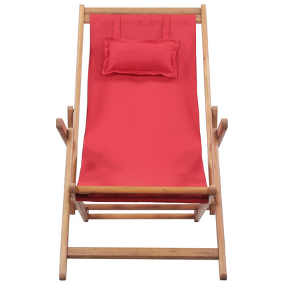 Strandstuhl Klappbar Stoff Und Massivholz