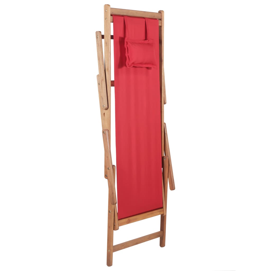 Strandstuhl Klappbar Stoff Und Massivholz