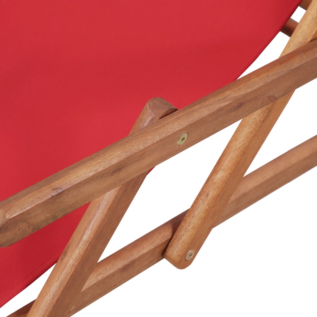 Strandstuhl Klappbar Stoff Und Massivholz