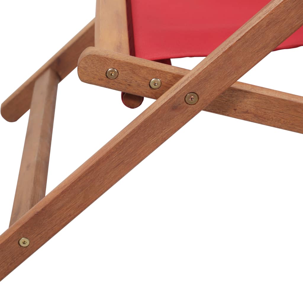 Strandstuhl Klappbar Stoff Und Massivholz