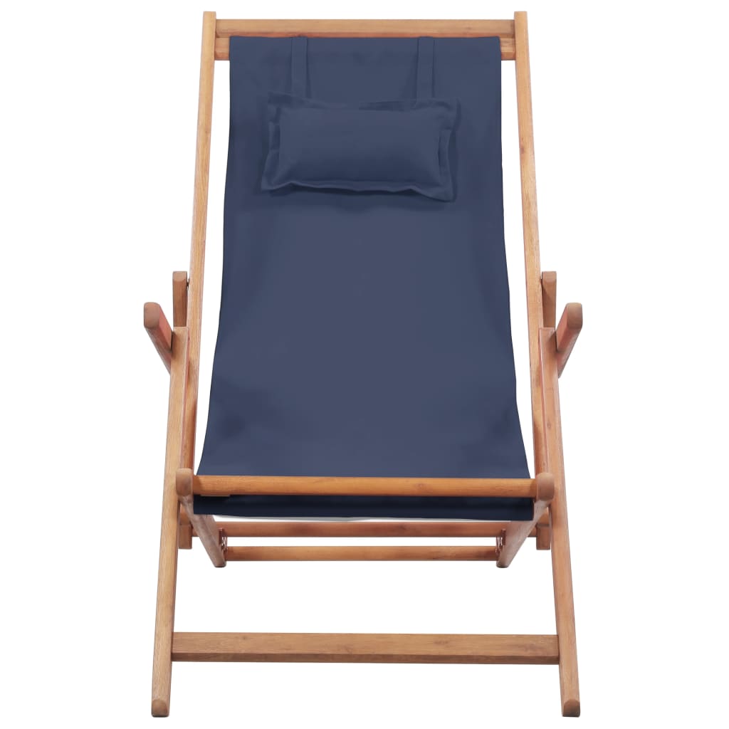 Strandstuhl Klappbar Stoff Und Massivholz