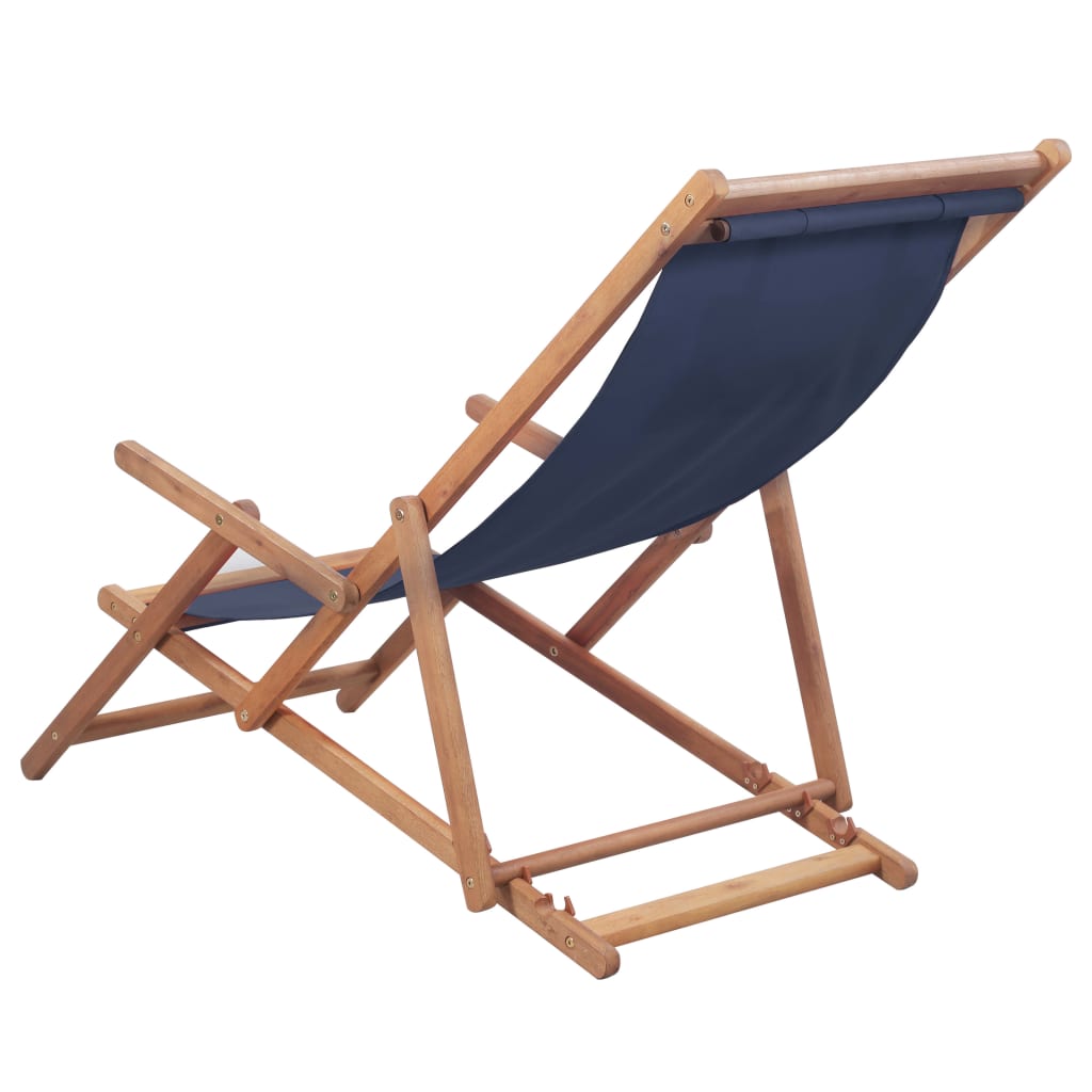 Strandstuhl Klappbar Stoff Und Massivholz