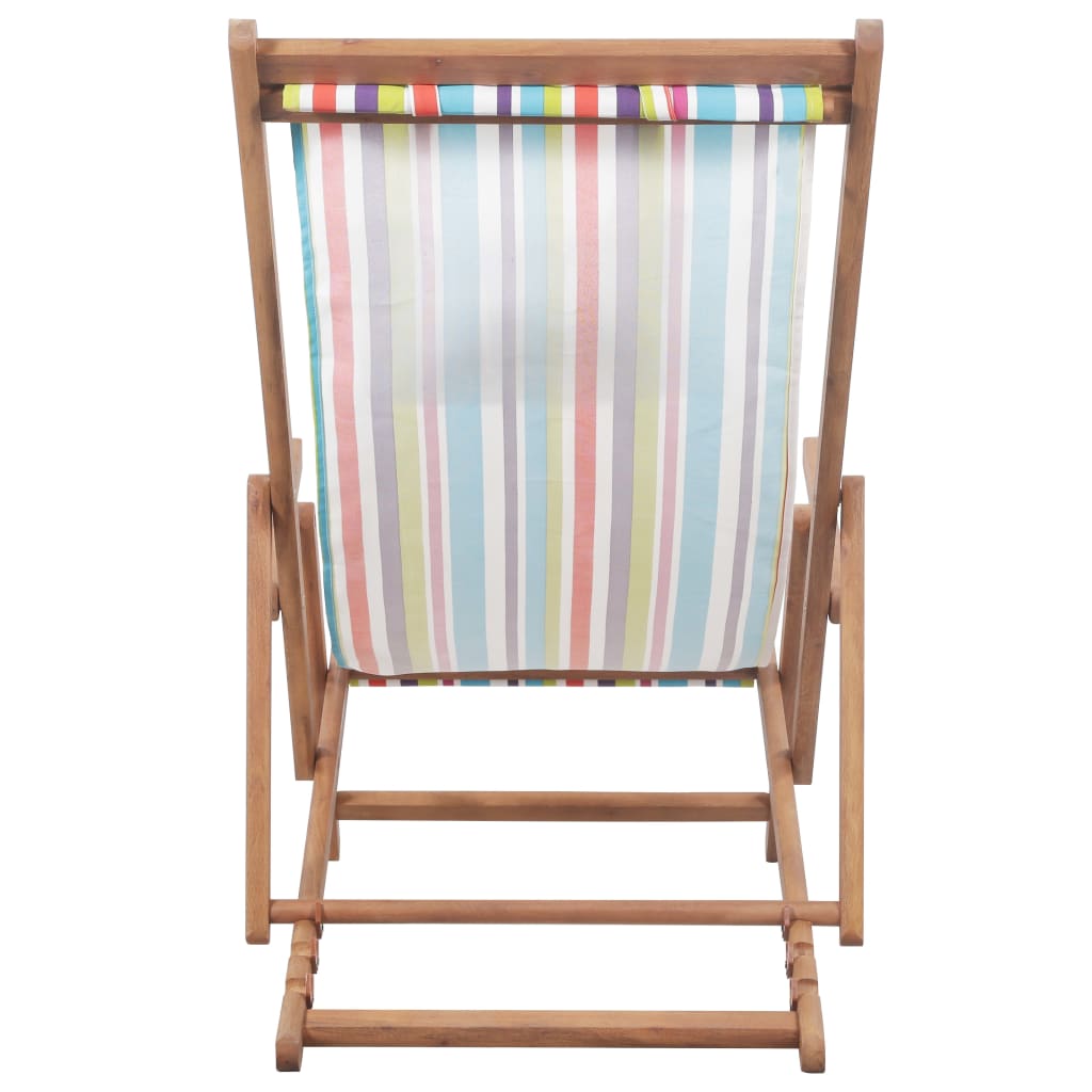 Strandstuhl Klappbar Stoff Und Massivholz