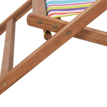 Strandstuhl Klappbar Stoff Und Massivholz