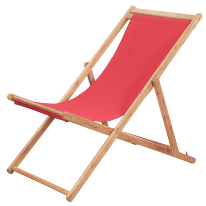 Strandstuhl Klappbar Stoff Und Massivholz