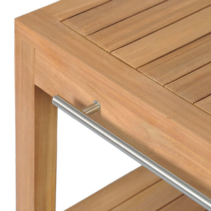 Waschtisch Massivholz Teak Mit Waschbecken Aus Flussstein