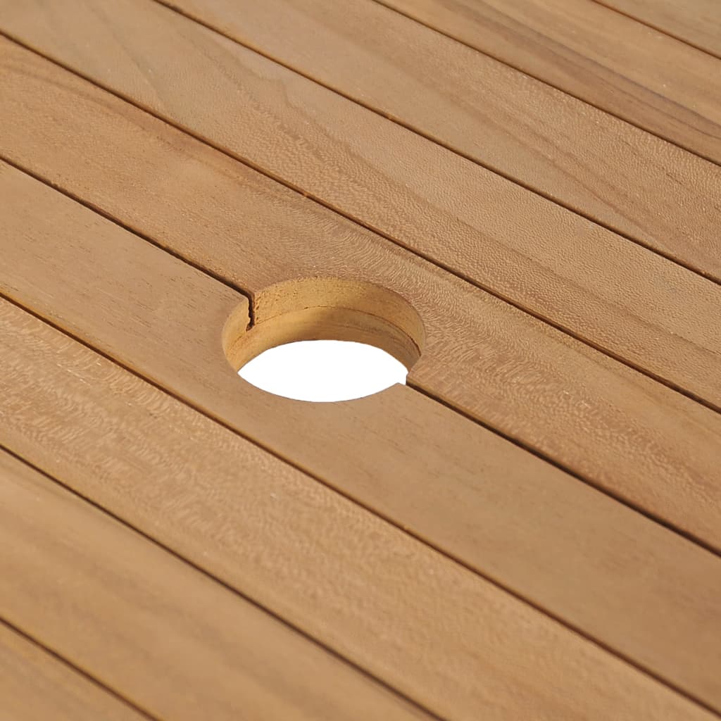 Waschtisch Massivholz Teak Mit Waschbecken Aus Flussstein