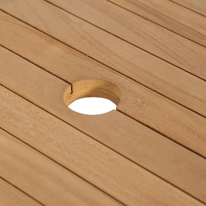 Waschtisch Massivholz Teak Mit Waschbecken Aus Flussstein