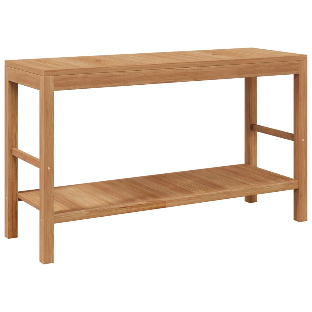Waschtischunterschrank Teak Massiv Mit Flussstein Waschbecken