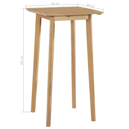 3-Tlg. Bar-Set Akazie Massivholz