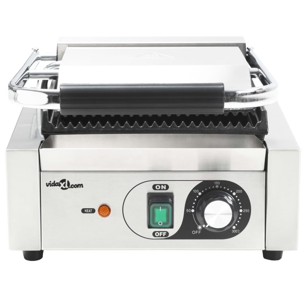 Gerillter Panini-Grill Edelstahl 1800 W 31X30,5X20 Cm