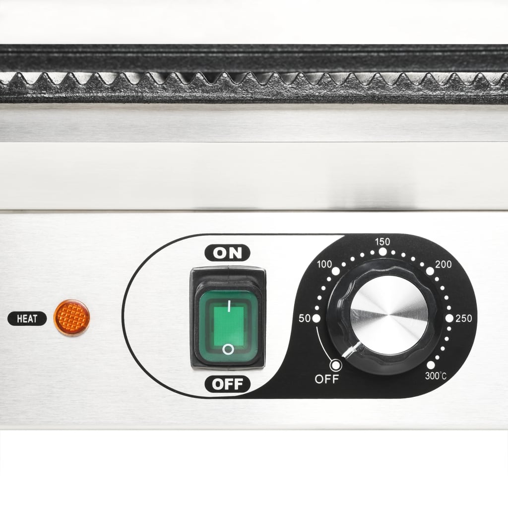 Gerillter Panini-Grill Edelstahl 1800 W 31X30,5X20 Cm