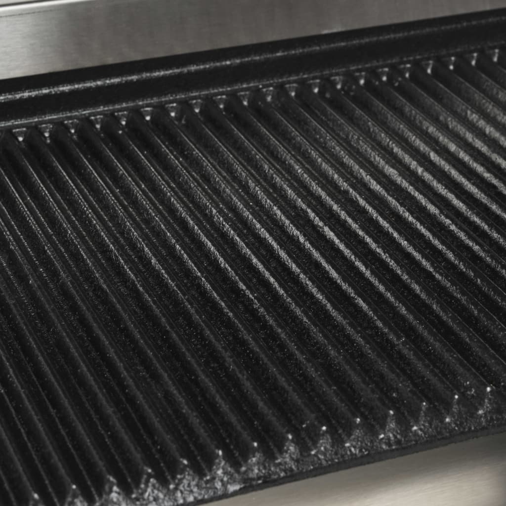 Gerillter Panini-Grill Edelstahl 1800 W 31X30,5X20 Cm