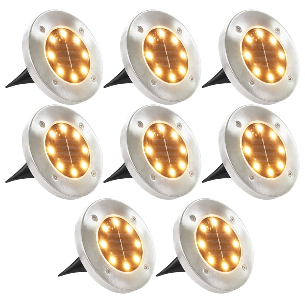 Solar-Bodenleuchten 8 Stk. Led