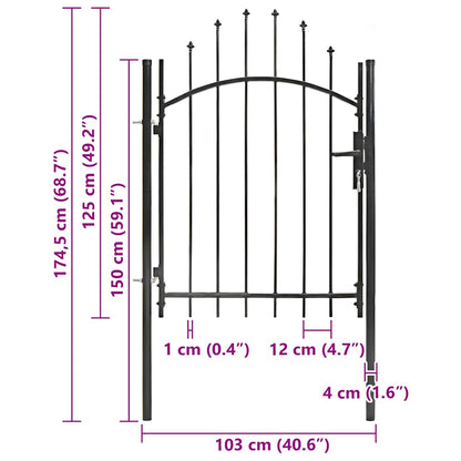 Gartentor Woerden Stahl 1X1,25 M