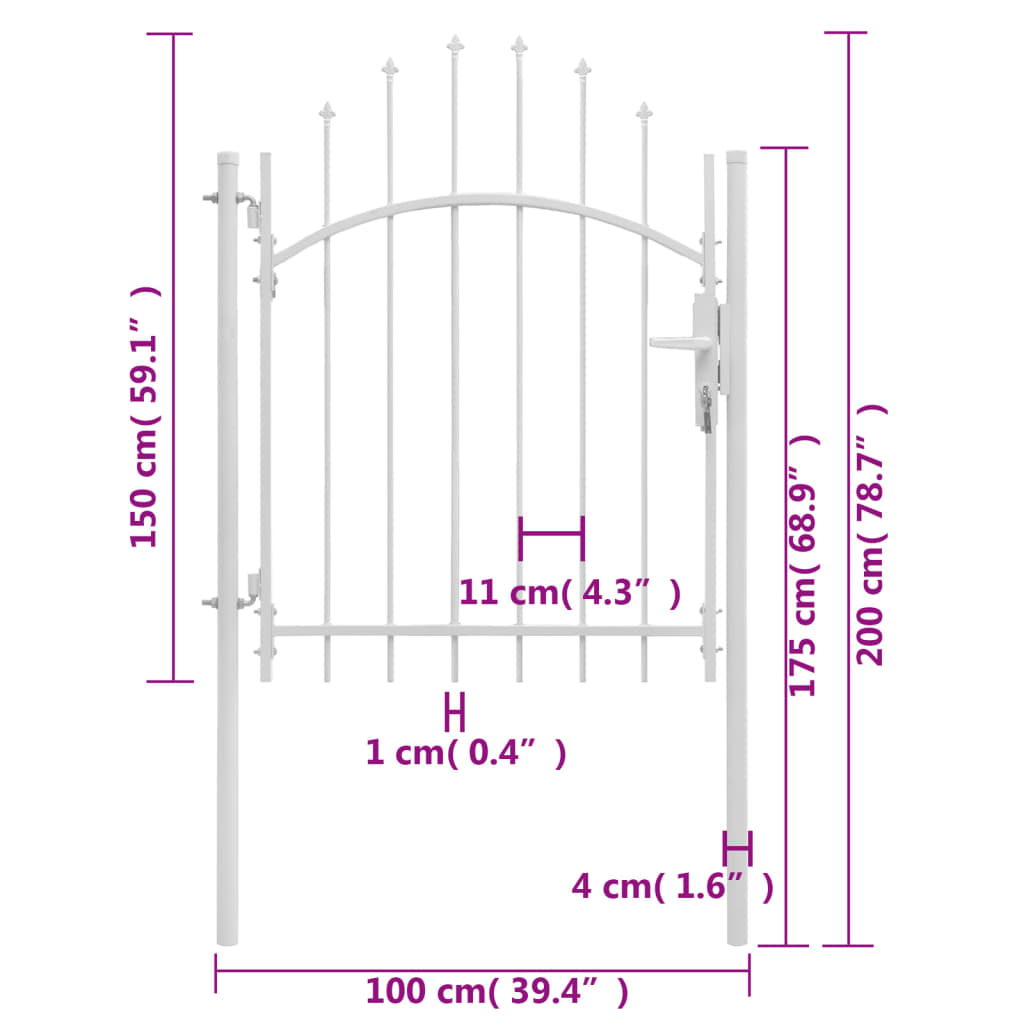 Gartentor Woerden Stahl 1X1,5 M