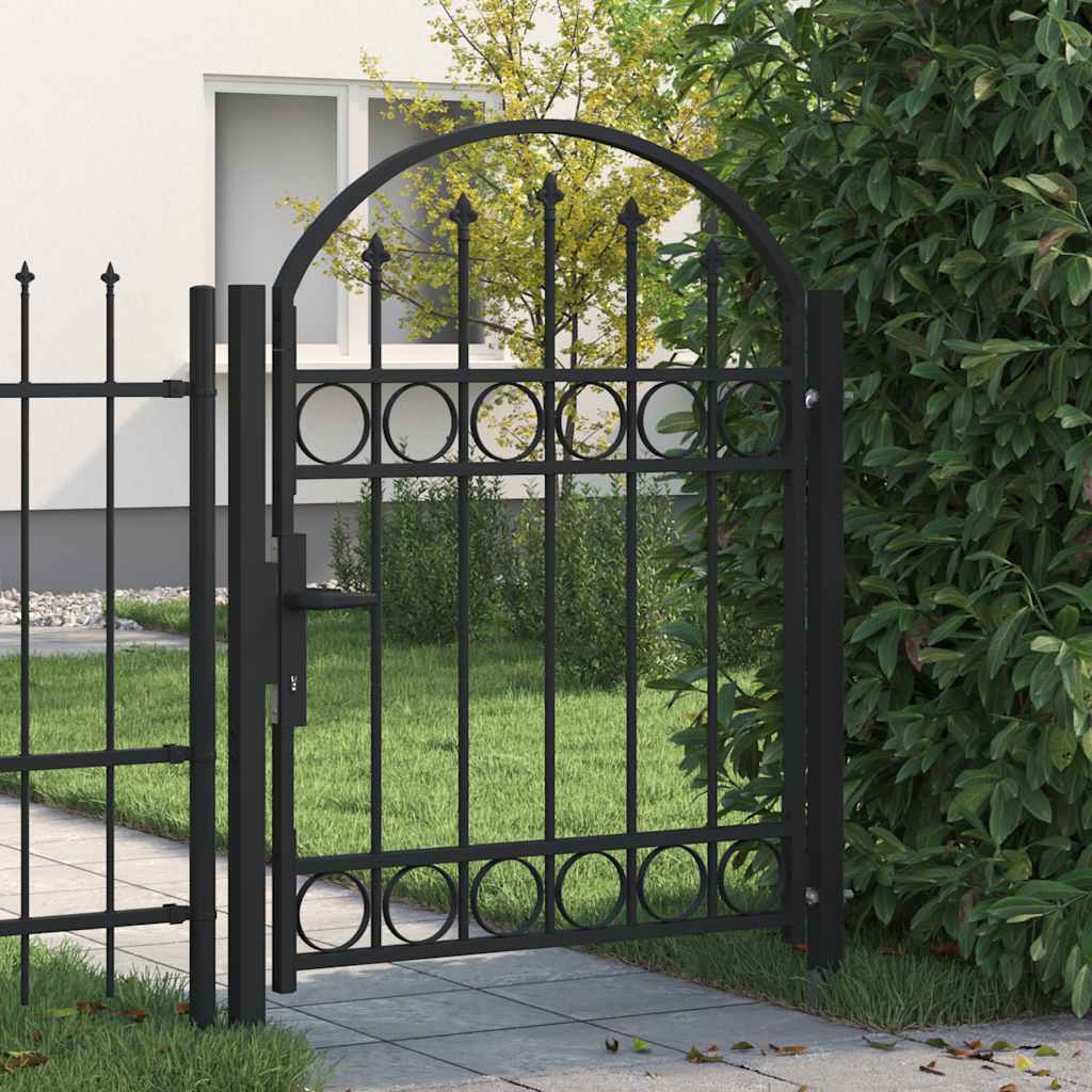 Gartentor Assen Mit Bogenabschluss Stahl 102 X 125 Cm