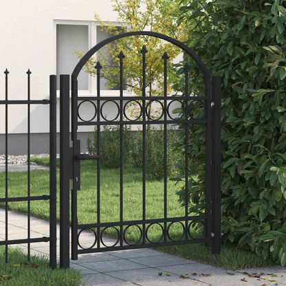 Gartentor Assen Mit Bogenabschluss Stahl 102 X 125 Cm