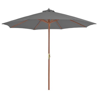 Sonnenschirm Mit Holz-Mast 300 Cm Terrakotta
