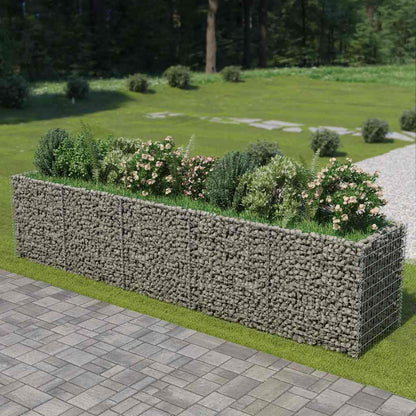 Gabionen-Hochbeet Verzinkter Stahl 50×50×50 Cm