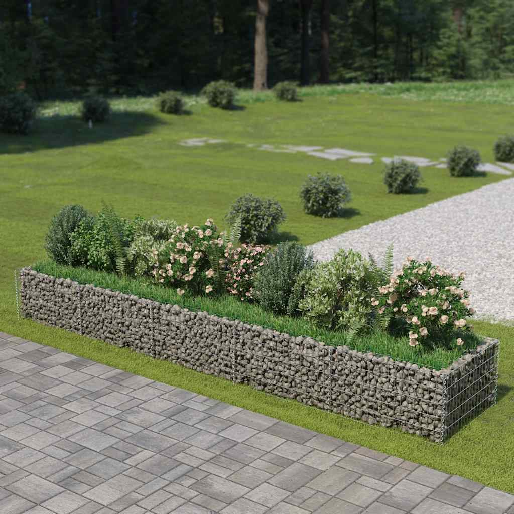 Gabionen-Hochbeet Verzinkter Stahl 50×50×50 Cm
