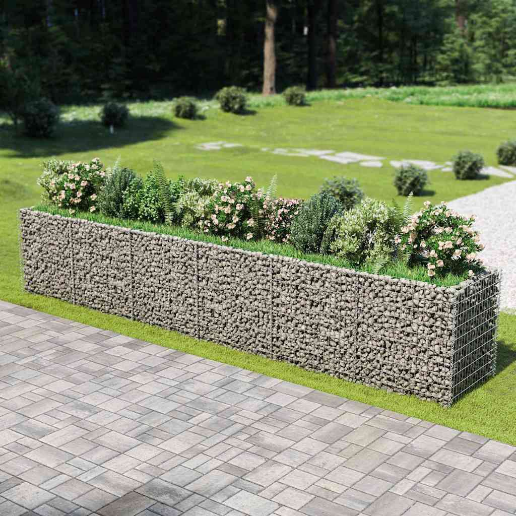 Gabionen-Hochbeet Verzinkter Stahl 50×50×50 Cm